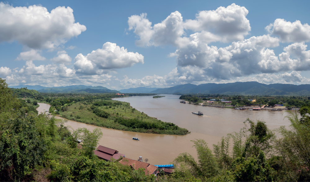 Confluence of the Ruak and Mekong River, Golden Triangle